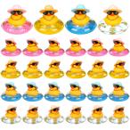 ショッピングswim 【並行輸入品】 Marsui 24 Pcs Mini Rubber Ducks Bulk Mini Funny Rubber Ducky Bat
