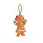 ショッピングフォリフォリ 【並行輸入品】Jellycat フェスティブ フォリー ジンジャーブレッドルビーオーナメント Jellycat Festive Folly Gi