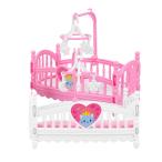 【並行輸入品】TOYANDONA ドールハウス ベビーベッド2個、1:12 ミニベビーベッド トイ ミニチュアベビーベッド ベビーベッド クレー