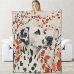 【並行輸入品】ダルメシアンブランケット 大人用 子供 犬愛好家 フランネル ダルメシアンブランケット ギフト ダルメシアン 植物 スローブランケ