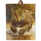 【並行輸入品】Lugiu Fierce ヒョウ柄ブランケット、軽量で快適なダイナミックなチーターランニングウォーターブランケット、カウチ、ソファ