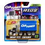 【並行輸入品】CarTuned Rig$ コンテナケース   卑劣なピート、ブラックとブルーのダイキャストトラック、スタイル3。 Little