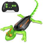 ショッピングking  【並行輸入品】Goody King Night Glow ウォールクライミング RCおもちゃ 充電式リモコンロボット LEDアイ付き 壁を登る