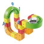 ショッピングKIDS 【並行輸入品】 Magnetic Track Car Toys Magnetic Train Block Set for Kids, Flexi