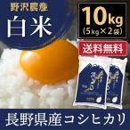 ショッピング米 10kg 送料無料 令和5年産 米10kg お米 送料無料 コシヒカリ こしひかり 流るる 野沢農産 長野県産　精米 白米 5kg ×2袋