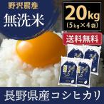 米 米20kg 無洗米 20kg 送料無料 米 お米 コシヒカリ こしひかり 流るる 野沢農産 長野県産 精米 5kg ×4袋 令和6年産