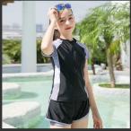 キッズスクール水着女子中学生水着女の子セパレートフィットネス体型カバー130140150160170cmスクールみずぎ