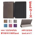 iPadケース 三つ折りフロントカバー 高品質 第7/8/9/10世代 mini1/2/3/4/5/6air1/2/4/5半透明バックケース 薄型軽量