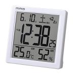MAG(マグ) 目覚まし時計 非電波 デジタル カッシーニ 温度 湿度 カレンダー表示 ホワイト T-726WH-Z