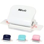 AmzBarley ルーズリーフパンチ 穴あけパンチ 事務器 携帯便利 6ホールパンチ A4/B5/A5対応 穴あけ5枚 30穴/26穴/20穴/6