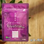 アサイーベリー サプリメント FiveStarEX 約1カ月分 健康食品 サプリ アントシアニン ポリフェノール ルテイン 栄養 疲れ目 視力 美容 食物繊維 鉄分