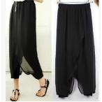パンツシフォンパンツレディースボト...
