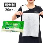 超大判 ウェットタオル 40×30cm 20枚入り 介護タオル 清拭タオル ウエットタオル 濡れタオル 使い捨てタオル ディスポタオル ボディタオル