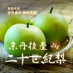 【9/21販売終了！】京丹後産二十世紀梨　2kg箱入（6〜9玉）　ギフト