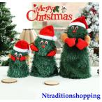 クリスマスツリー 卓上 ミニ ツリー ぬいぐるみ 歌う 踊る 英語の歌 音楽回転 踊るおもちゃ 電池式 コンパクト おもちゃ クリスマス プレゼント