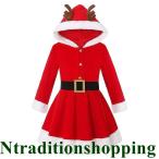 サンタ服 女の子 キッズ サンタコスプレ サンタクロース コスチューム 衣装 クリスマス衣装 セット ワンピースパーティー 子供用 かわいい