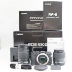 シャッター数1000枚 Canon EOS R50 V ダブルズームキット ミラーレス一眼カメラ キヤノン
