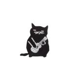 ピンズ ピン バッジ ブローチ ( ウクレレ 楽器 黒 ブラック 猫 ネコ ねこ キャット ) 送料無料