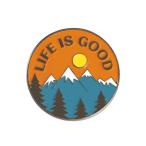 Yahoo! Yahoo!ショッピング(ヤフー ショッピング)ピンズ ピン バッジ ブローチ （ まる LIFE IS GOOD 太陽 山 アウトドア ） 送料無料