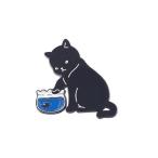 ピンズピンバッジブローチバッヂ黒送料無料