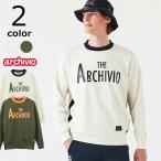 【archvio】アルチビオ サイド切替 ロゴプルオーバー メンズ モックネック 長袖 バイカラー ライン ゴルフウェア　A429901