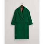 ガント (Gant) レディース コート アウター WOOL BLEND OVERCOAT FOREST GREEN XS (Forest Gree)