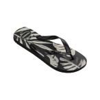 ショッピングハワイアナス ハワイアナス (Havaianas) メンズ ビーチサンダル シューズ・靴 Aloha Flip Flop Sandal (Black/Black/Black)