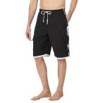 ショッピングビーチウェア ユーエスポロアッスン (U.S. POLO ASSN.) メンズ 海パン 水着・ビーチウェア Cargo Swim Shorts (Black)