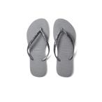 ショッピングhavaianas ハワイアナス (Havaianas) レディース ビーチサンダル シューズ・靴 Slim Glitter Ii Flip Flop Sandal (Steel Grey)