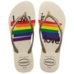 ハワイアナス (Havaianas) レディース ビーチサンダル シューズ・靴 Slim Pride Ii (Beige)