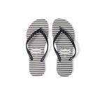 ショッピングハワイアナス ハワイアナス (Havaianas) レディース ビーチサンダル シューズ・靴 Slim Glitter Stripes Flip Flop Sandal (White/Black)