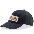 ダブルアールエル (RRL) メンズ キャップ 帽子 Mesh Logo Trucker Hat (Indigo)