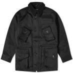 モニタリー (Monitaly) メンズ コート アウター Military Half Coat Type B (Vancloth Sateen Black)