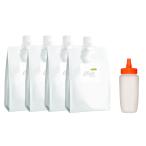  лосьон 1Lpauchi×3 шт +360ml для мед контейнер 1 шт. прозрачный soft так же можно использовать .... массаж .. санки склад прямая поставка 