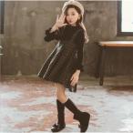 セットアップ子供服キッズワンピース韓国風トップスサロペットジャンパースカート女の子春秋可愛い子ども服通学通園2点セットタータンチェック