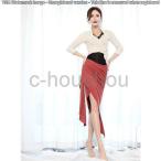 レディースベリーダンス衣装3色ダンスウェア 社交ダンス衣装　舞台ダンス　セットアップステージ衣装 ダンス教室ダンス発表会 レッスン着 練習着