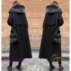 ダウンコート レディース ロング丈 ファー ロングダウンコート ダウン 冬 暖かい 防寒服 着痩せ