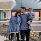 親子ペアルックベビー親子パーカー長袖家族服親子服トレーナーペアルックお揃いトップス春秋子供服カップルご夫婦お兄弟姉妹