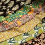 ショッピングシーチング 【注意事項あり】生地 布地 布 インド綿 綿麻シーチング ブラッシング加工 綿麻シーチング生地(ブラッシング加工)  花柄 インド 手芸 更紗 50cm単位