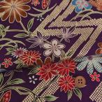  золотой . один . крепдешин золотой. молния .. .. цветок . бабочка ( глубокий фиолетовый ) 10cm единица измерения продается куском 