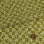  один . крепдешин ткань город сосна маленький Sakura ( желтый зеленый ) 10cm единица измерения продается куском 