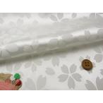  полиэстер rin .* двусторонний Sakura рисунок ( белый ) 10cm единица измерения продается куском 