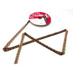 和りぼん1.5cm幅・かごめ柄(黒) 10cm単位 切り売り