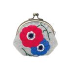 在庫限り/フェルトで作るがま口キット（アネモネ）