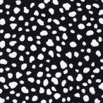 ショッピングダルメシアン ツイル ダルメシアン柄 ブラック地 4色 1m単位 ダルメシアン 動物 動物柄 生地 布 布地 20 ツイル ダルメシアン柄生地