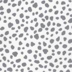 ショッピングダルメシアン ツイル ダルメシアン柄 ホワイト系地×グレー系 4色 1m単位 ダルメシアン 動物 動物柄 生地 布 布地 20 ツイル ダルメシアン柄生地