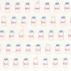 オックス MILK ミルク 1m単位 生地 布 牛乳 牛乳柄