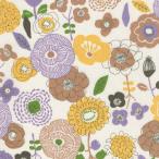 oksFlower Festival слоновая кость земля × желтый цветок 3 цвет 1m единица измерения ткань ткань ткань цветочный принт Северная Европа Северная Европа способ ткань модный 