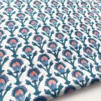 [10 см единица измерения ] цветочный принт ткань Индия хлопок блок принт хлопок 100%[1] дизайн 1 тонкий летний сумка земля коммерческий использование возможно модный Индия хлопок [G] 10cm