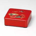 ショッピング重箱 会津漆器 １段重箱 6寸 一段重箱 昔ばなし 会津塗り 朱 一ケ重 ギフト